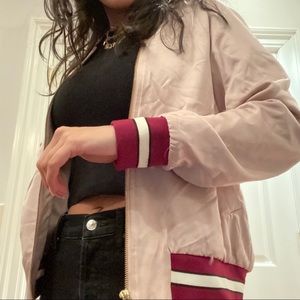 ✨PINK VARSITY STYLE JACKET✨